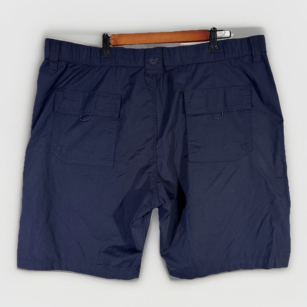 Wrangler Shorts - Mens 40 - Blue Outdoor Series Nylon Spandex Cargo Pockets